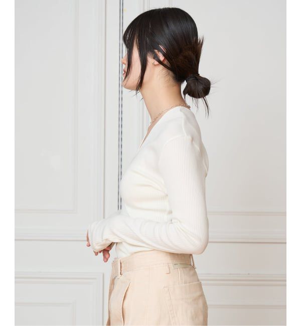 IENA LA BOUCLE「PHOTOCOPIEU/フォトコピュー Vネックトップ TADEO / 261TDO」|Tシャツ・カットソー|