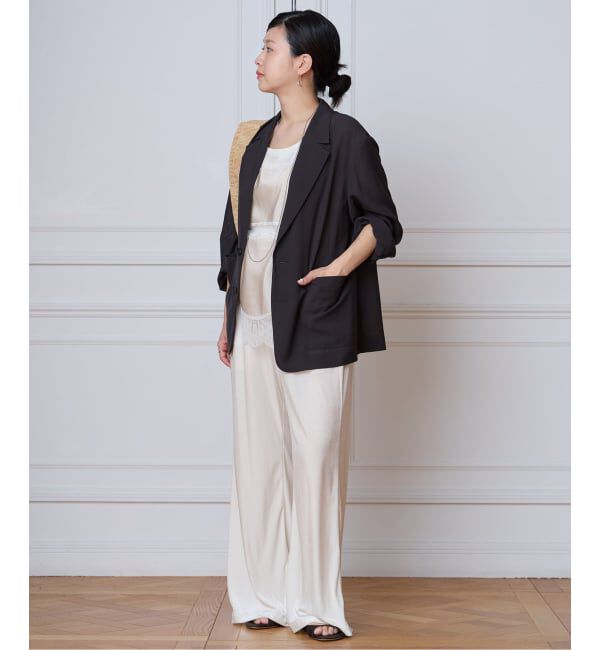 IENA LA BOUCLE「IENA LA BOUCLE シアードレーピージャケット」|テーラードジャケット|