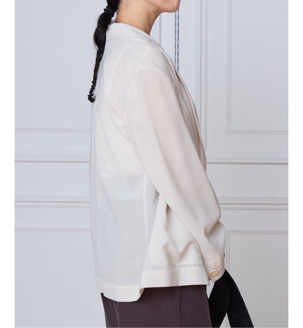 IENA LA BOUCLE「IENA LA BOUCLE シアードレーピージャケット」|テーラードジャケット|