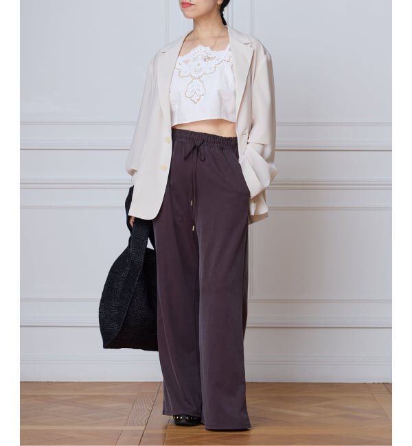 IENA LA BOUCLE「IENA LA BOUCLE シアードレーピージャケット」|テーラードジャケット|