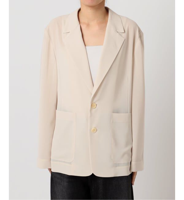IENA LA BOUCLE「IENA LA BOUCLE シアードレーピージャケット」|テーラードジャケット|
