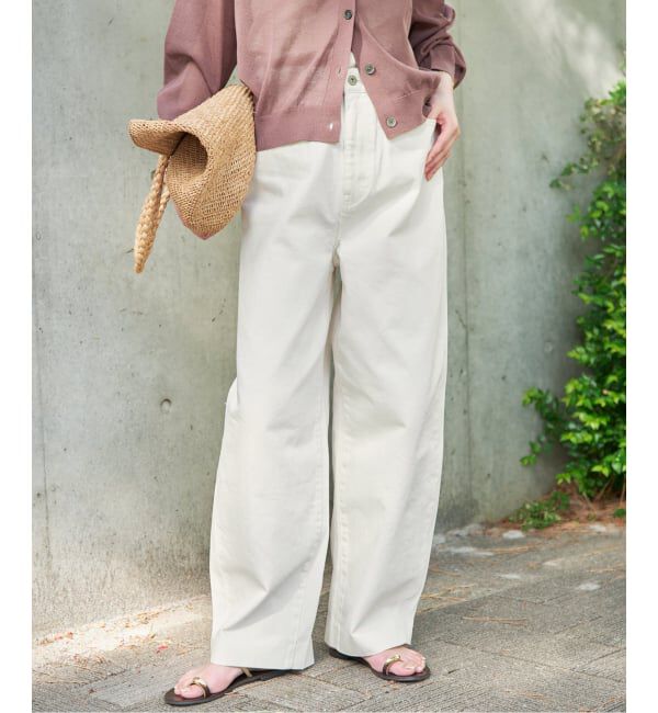 SLOBE IENA「《予約》LE DENIM ライトカーブバギーデニムパンツ」|デニム|