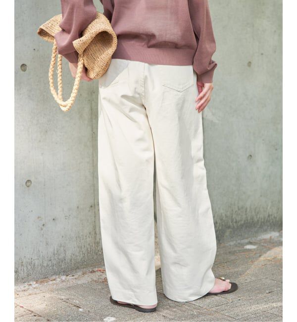 SLOBE IENA「《予約》LE DENIM ライトカーブバギーデニムパンツ」|デニム|