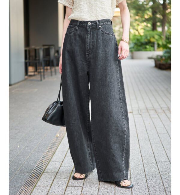 SLOBE IENA「《予約》LE DENIM ライトカーブバギーデニムパンツ」|デニム|