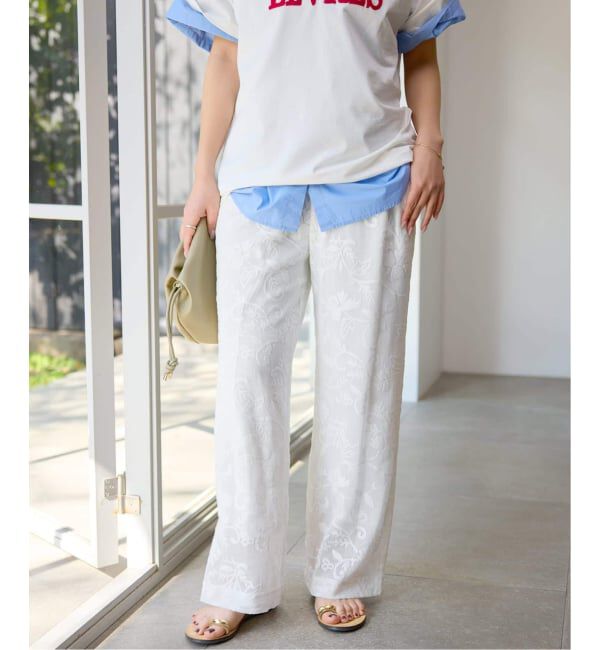 SLOBE IENA「《シリーズあり/追加予約》レースカットパンツ」|その他|