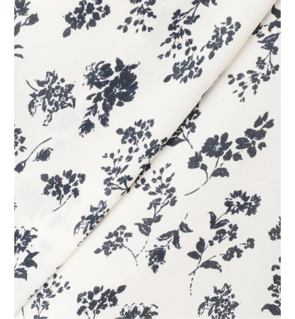 SLOBE IENA「《WEB限定/追加予約》フレンチフリルスリーブフラワーブラウス」|シャツ・ブラウス|