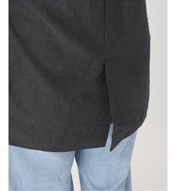 IENA「《予約》ウォッシャブル リネン混Wハーフジャケット」|テーラードジャケット|