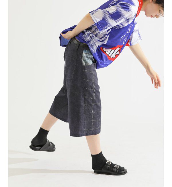 Paris Saint-Germain「【Poggy &times; Paris Saint-Germain】DEAR PSG PRINTED BAGGY SHORTS」|デニム|