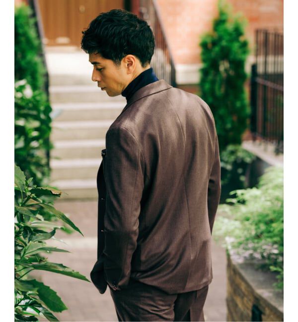 EDIFICE「SUPER 120&rsquo;s ウールサキソニー 2ボタン ジャケット【セットアップ着用可能】」|テーラードジャケット|