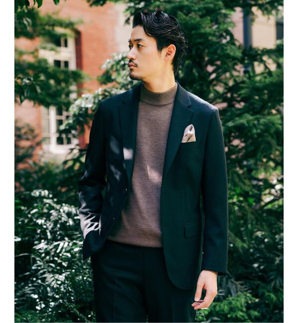 EDIFICE「SUPER 120&rsquo;s ウールサキソニー 2ボタン ジャケット【セットアップ着用可能】」|テーラードジャケット|