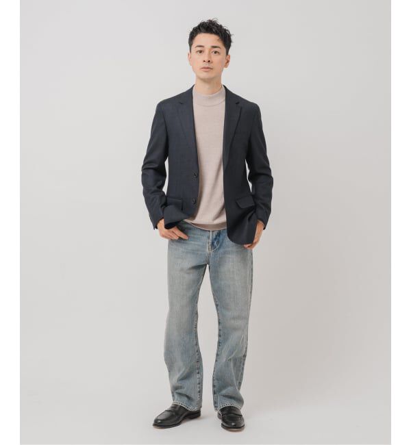 EDIFICE「SUPER 120&rsquo;s ウールサキソニー 2ボタン ジャケット【セットアップ着用可能】」|テーラードジャケット|