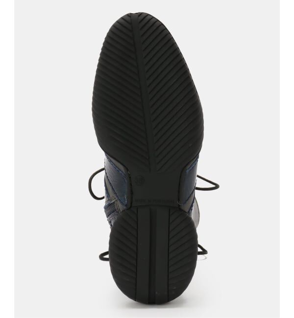 PULP「Miista/ミスタ Imogen Grey Navy Lace Sneaker Boo」|ロングブーツ|