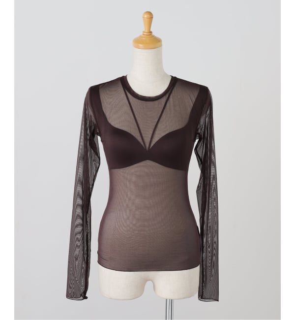 JOURNAL STANDARD「【NICENICE MOMENT / ナイスナイスモーメント】 MESH LS SHELL」|インナー|ブラウン B