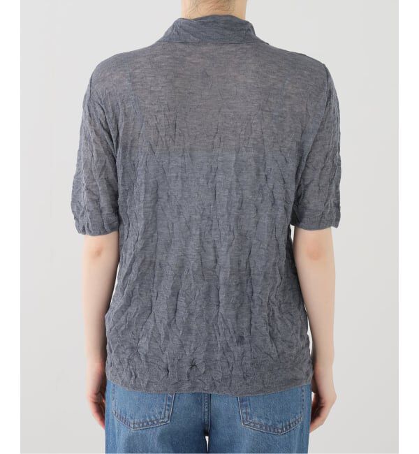 journal standard L'essage「RECTO/レクト CREASE ポロ襟 ニット (COOL GREY) RW26SKTP003GR」|ニット・セーター|
