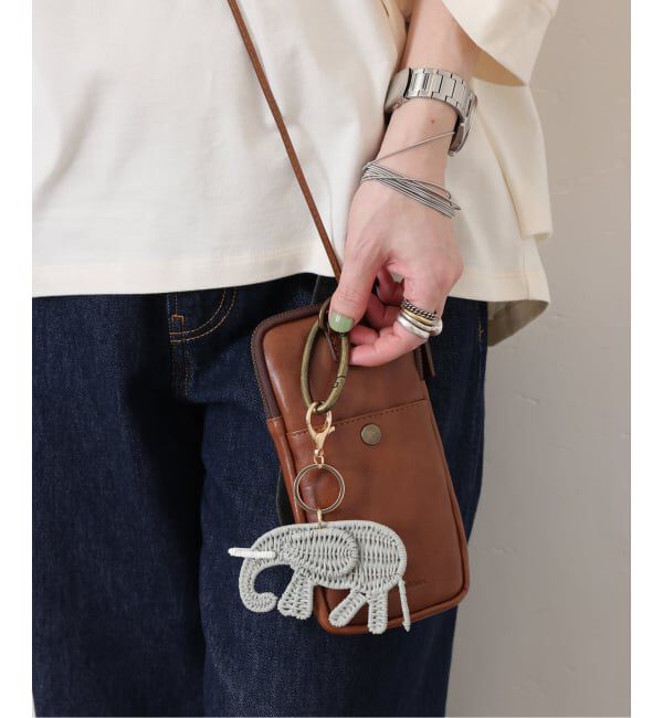 journal standard luxe「【SERPUI】KEYCHAIN」|キーケース|グレーA