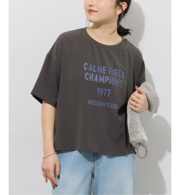 JOURNAL STANDARD relume「2WAYジョーゼットロゴTEE」|Tシャツ・カットソー|ブラック D