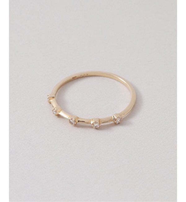 Lilas by Spick&Span「5ピースダイヤステーションリング K10」|リング|