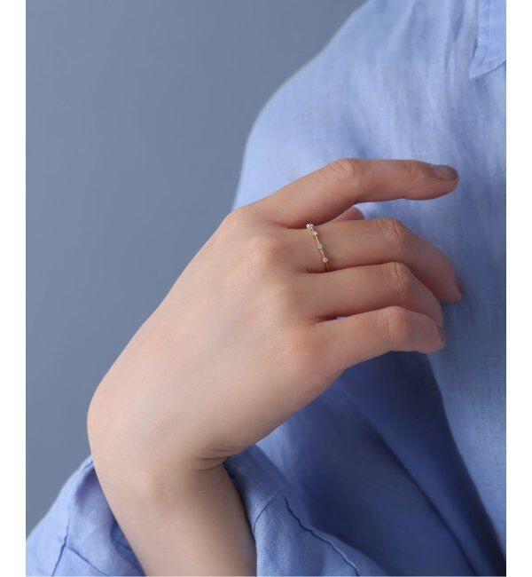 Lilas by Spick&Span「5ピースダイヤステーションリング K10」|リング|