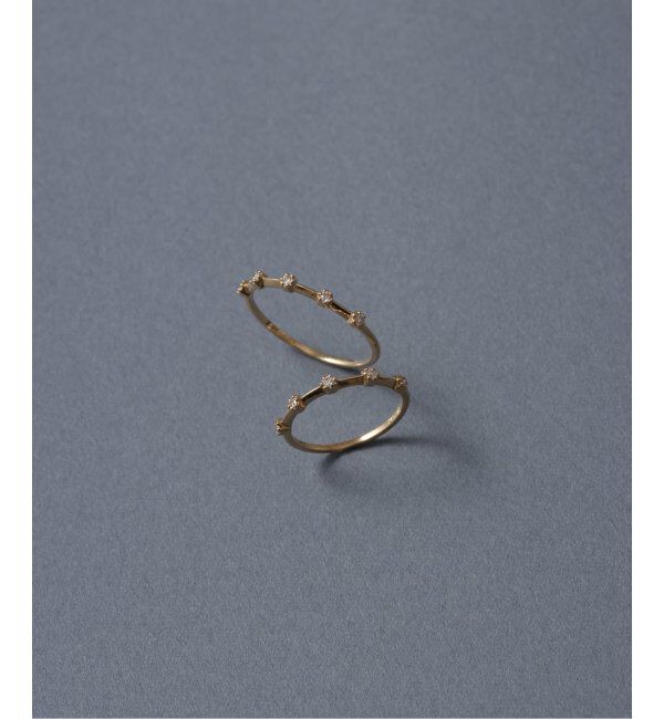 Lilas by Spick&Span「5ピースダイヤステーションリング K10」|リング|