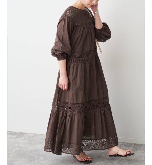 Spick and Span「《新色有り / 追加》HYUレースギャザーワンピース」|ワンピース|