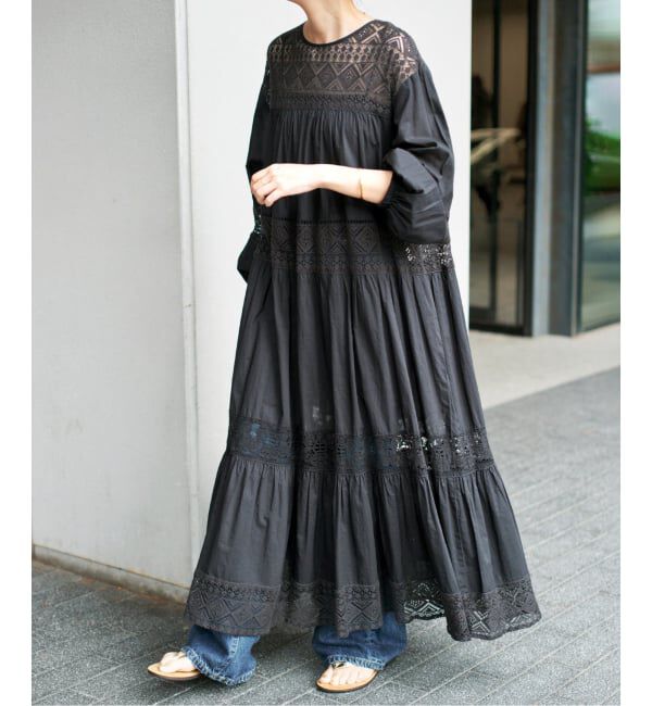 Spick and Span「《新色有り / 追加》HYUレースギャザーワンピース」|ワンピース|