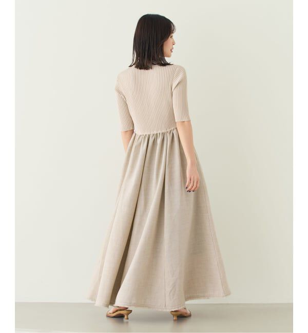 NOBLE「《追加・新色》【洗える】フロントジップドッキングワンピース」|ワンピース|