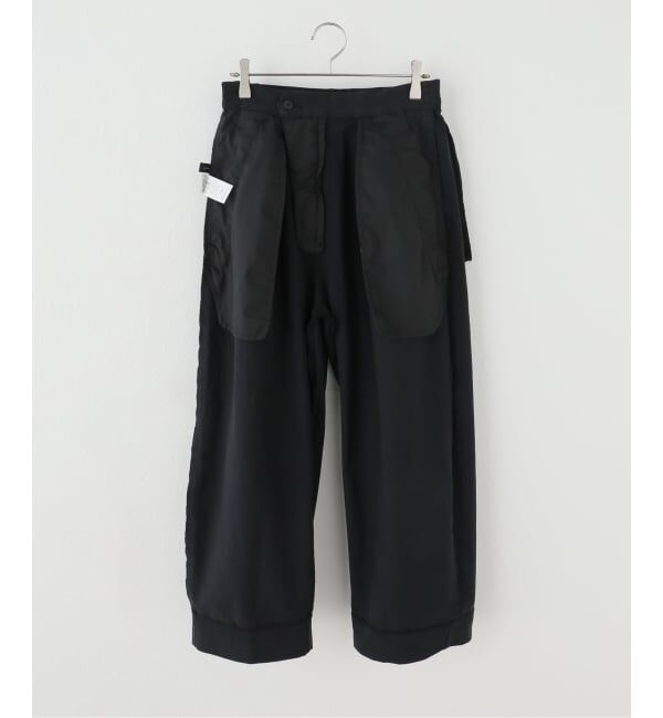 Spick and Span「コットンサテンタックカーブパンツ」|スラックス|