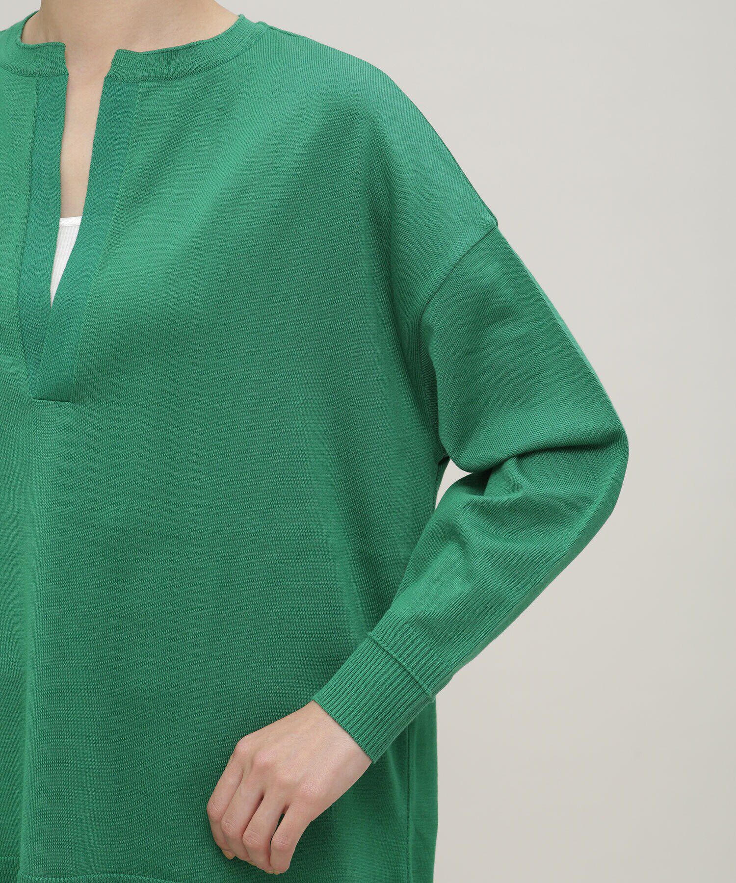 nano･universe「LB.03/思いきり洗えるニット スキッパーボーダープルオーバー」|ニット・セーター|