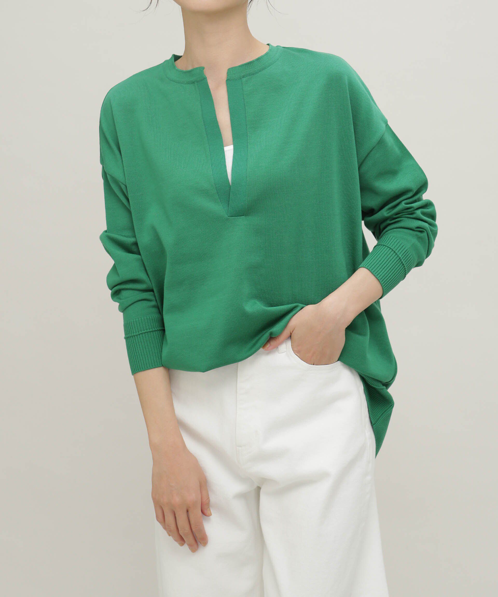 nano･universe「LB.03/思いきり洗えるニット スキッパーボーダープルオーバー」|ニット・セーター|