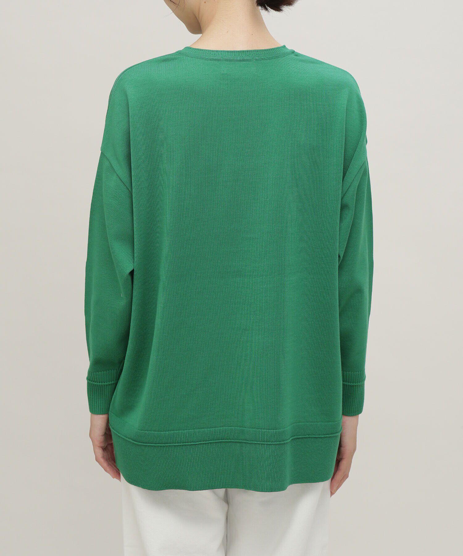 nano･universe「LB.03/思いきり洗えるニット スキッパーボーダープルオーバー」|ニット・セーター|