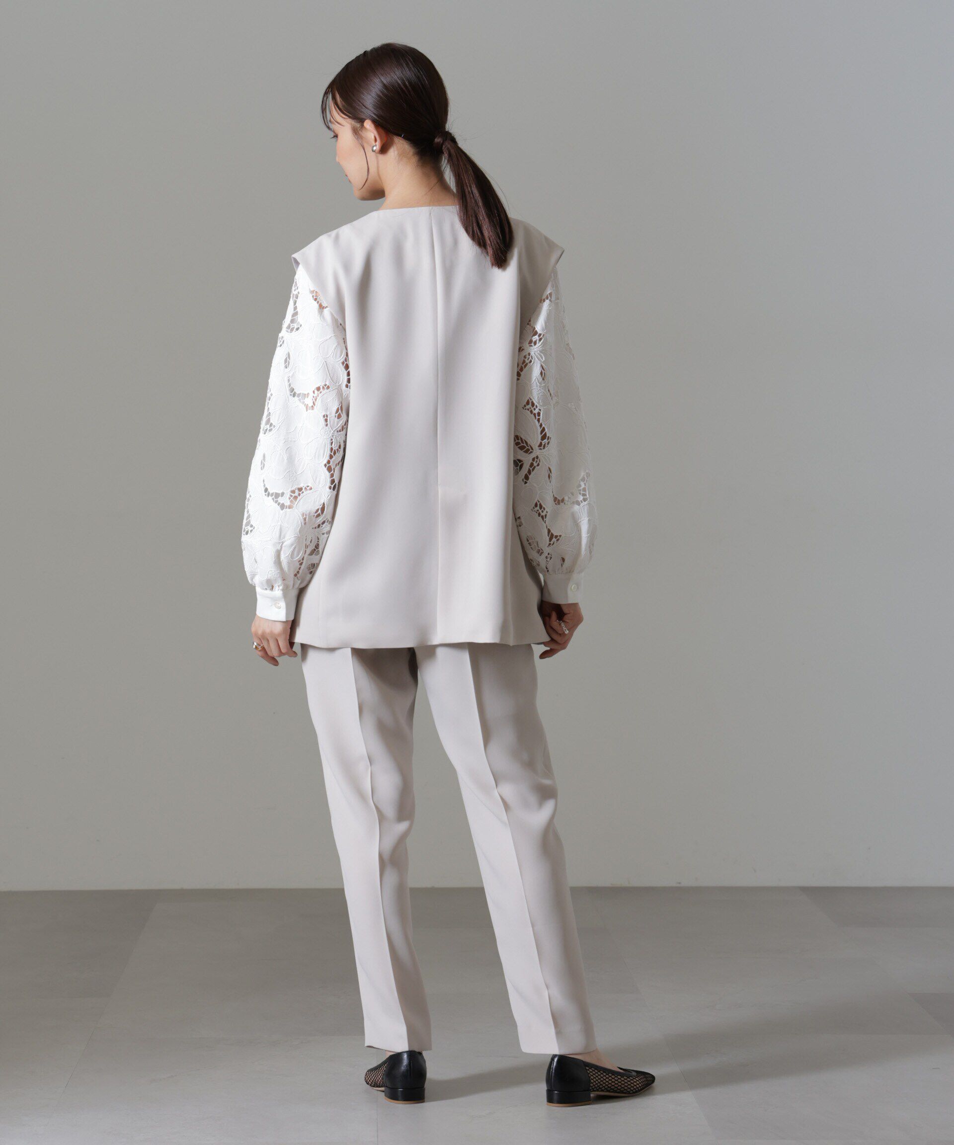 nano･universe「イージーケアダブルクロス ジレ(セットアップ可)」|テーラードジャケット|