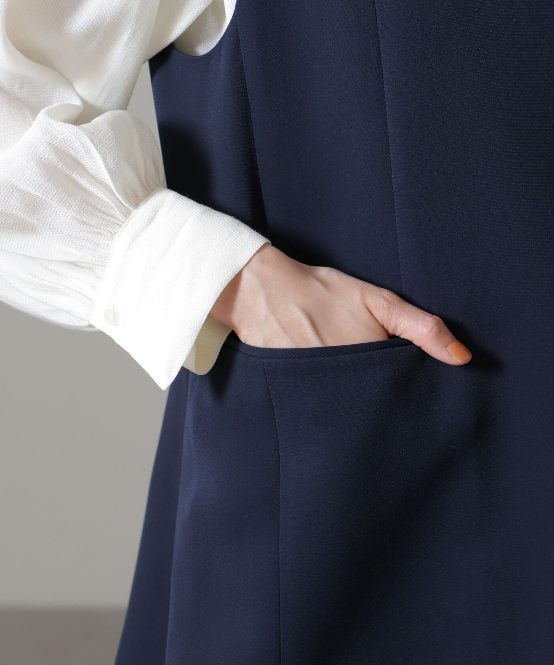 nano･universe「イージーケアダブルクロス ジレ(セットアップ可)」|テーラードジャケット|