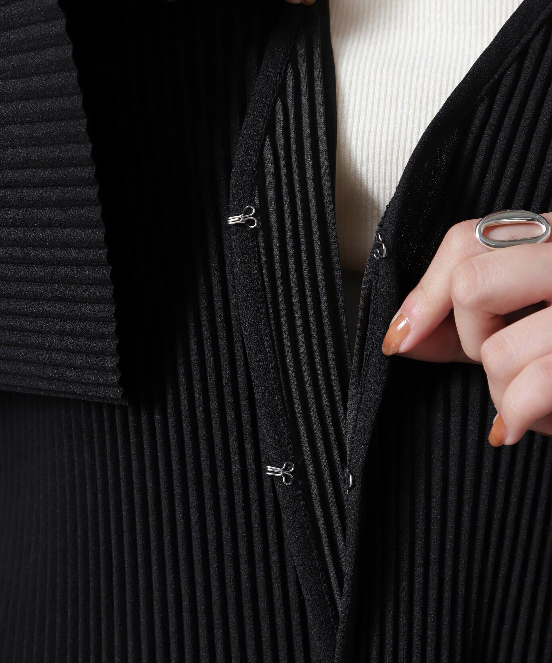 nano･universe「プリーツカット着流しカーディガン(セットアップ可)」|Tシャツ・カットソー|