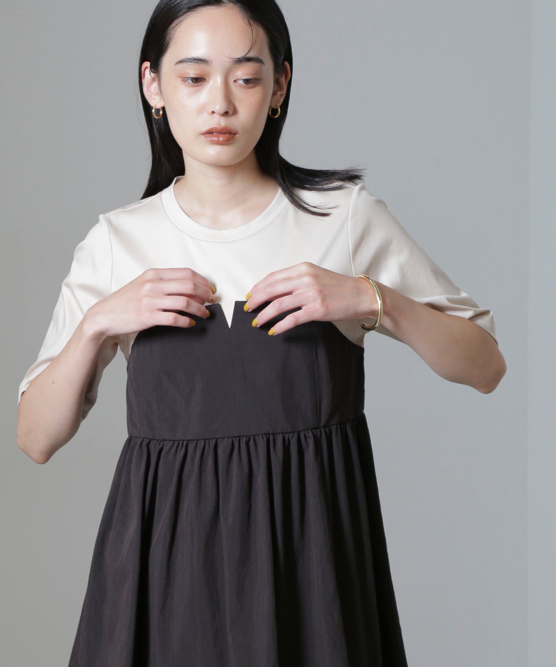 nano･universe「ビスチェコンビギャザートップス」|Tシャツ・カットソー|