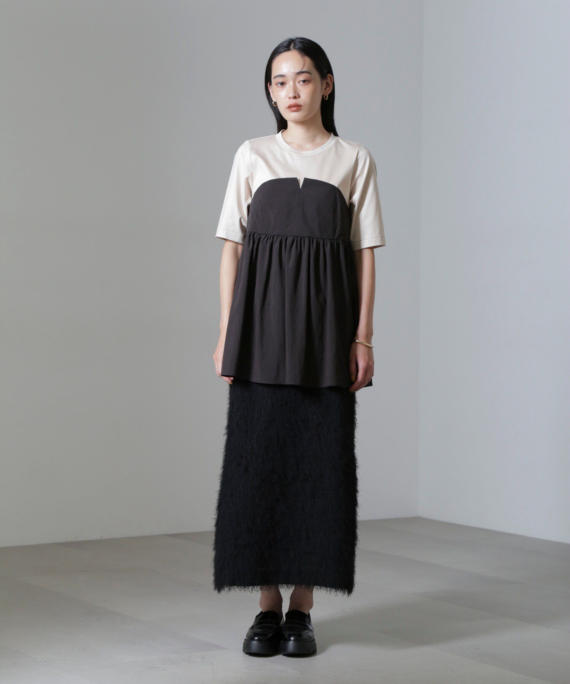 nano･universe「ビスチェコンビギャザートップス」|Tシャツ・カットソー|