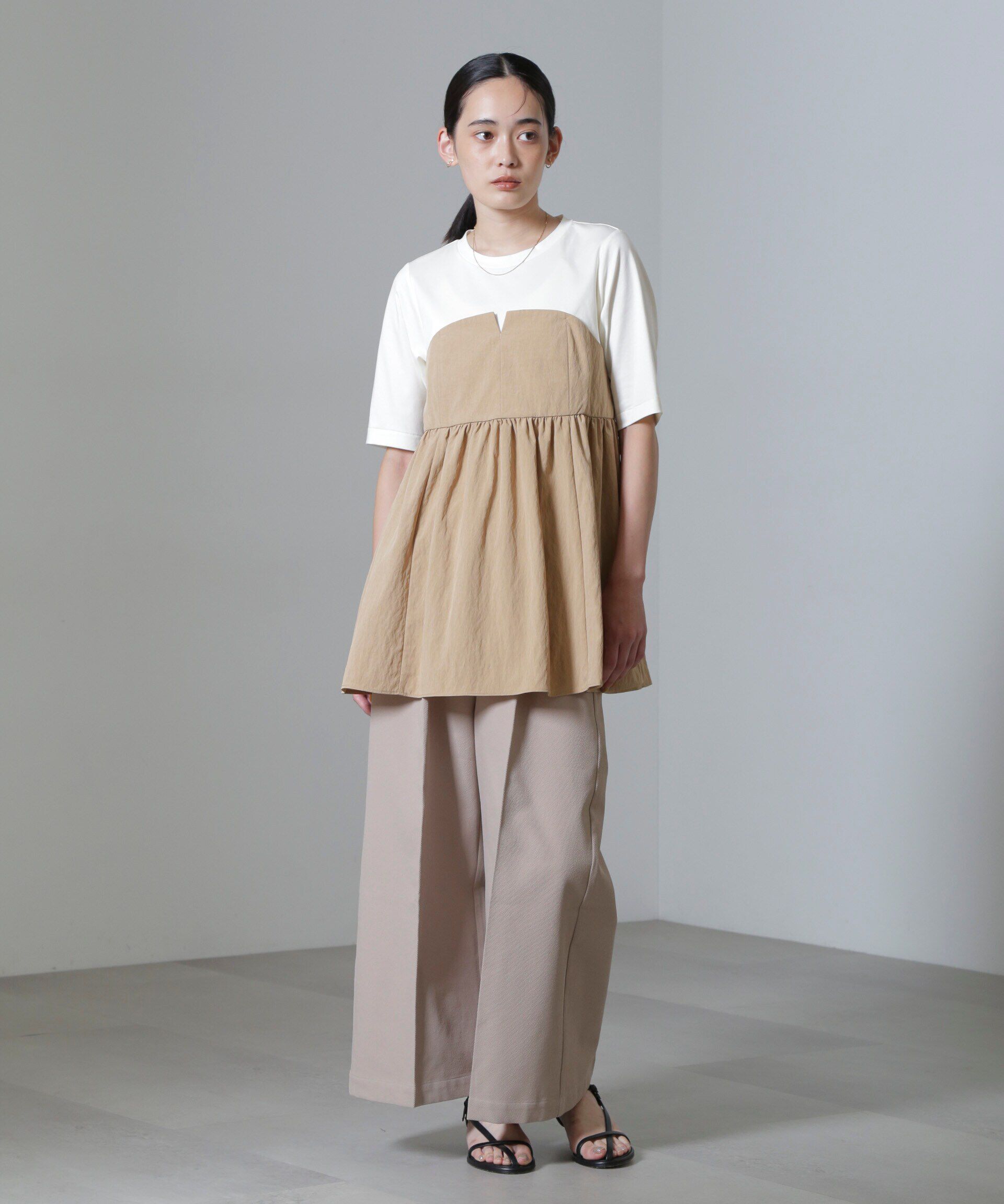 nano･universe「ビスチェコンビギャザートップス」|Tシャツ・カットソー|