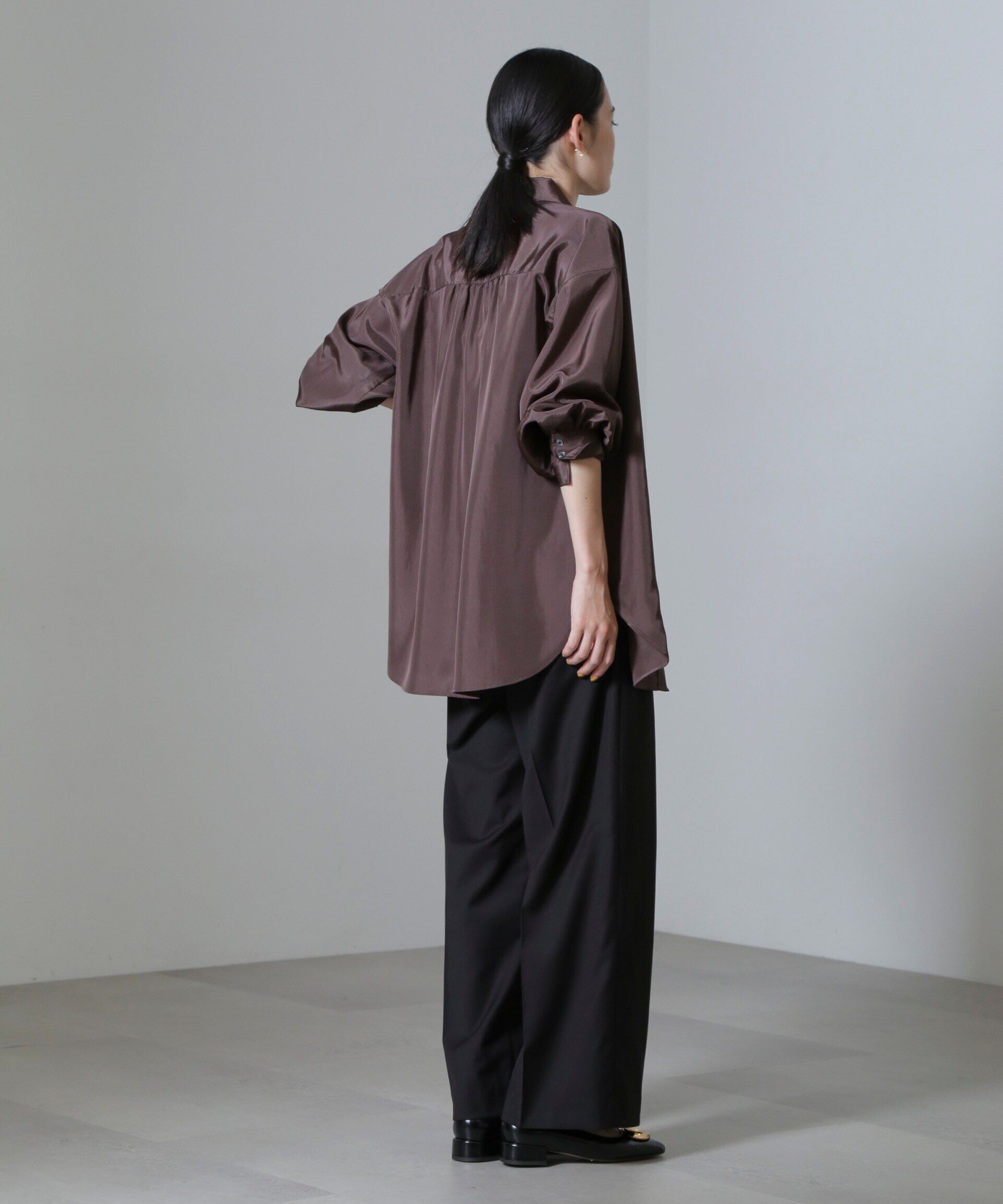 nano･universe「スーチングワイドスラックスパンツ」|チノ|