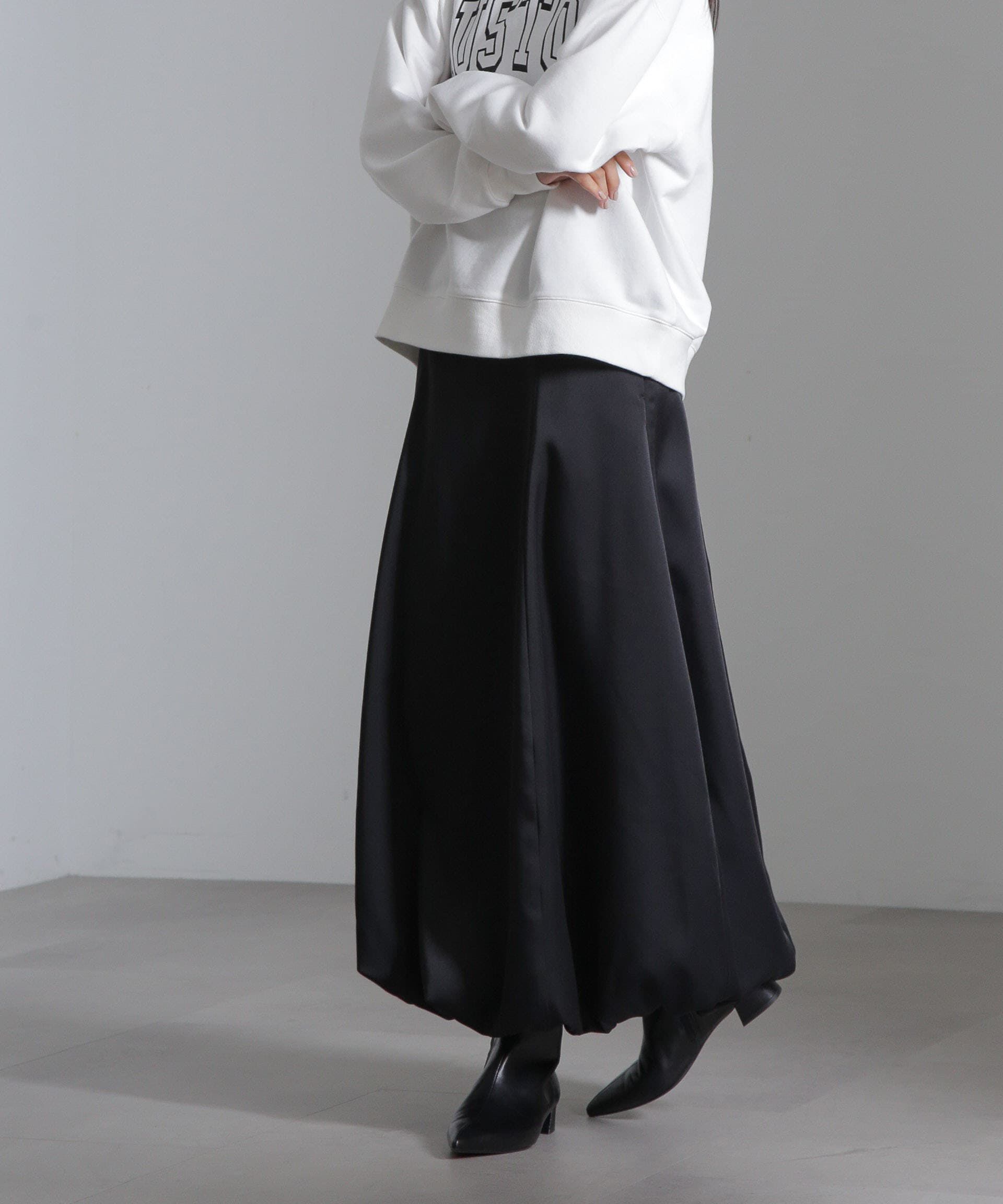 nano･universe「パネルラインバルーンスカート」|スカート|