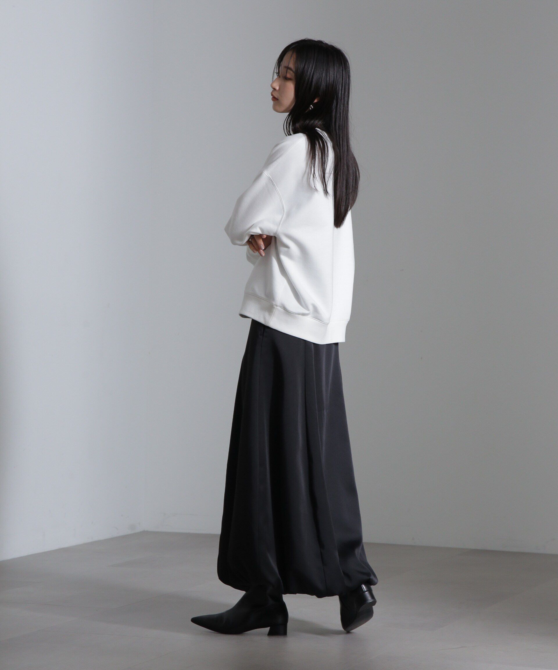 nano･universe「パネルラインバルーンスカート」|スカート|