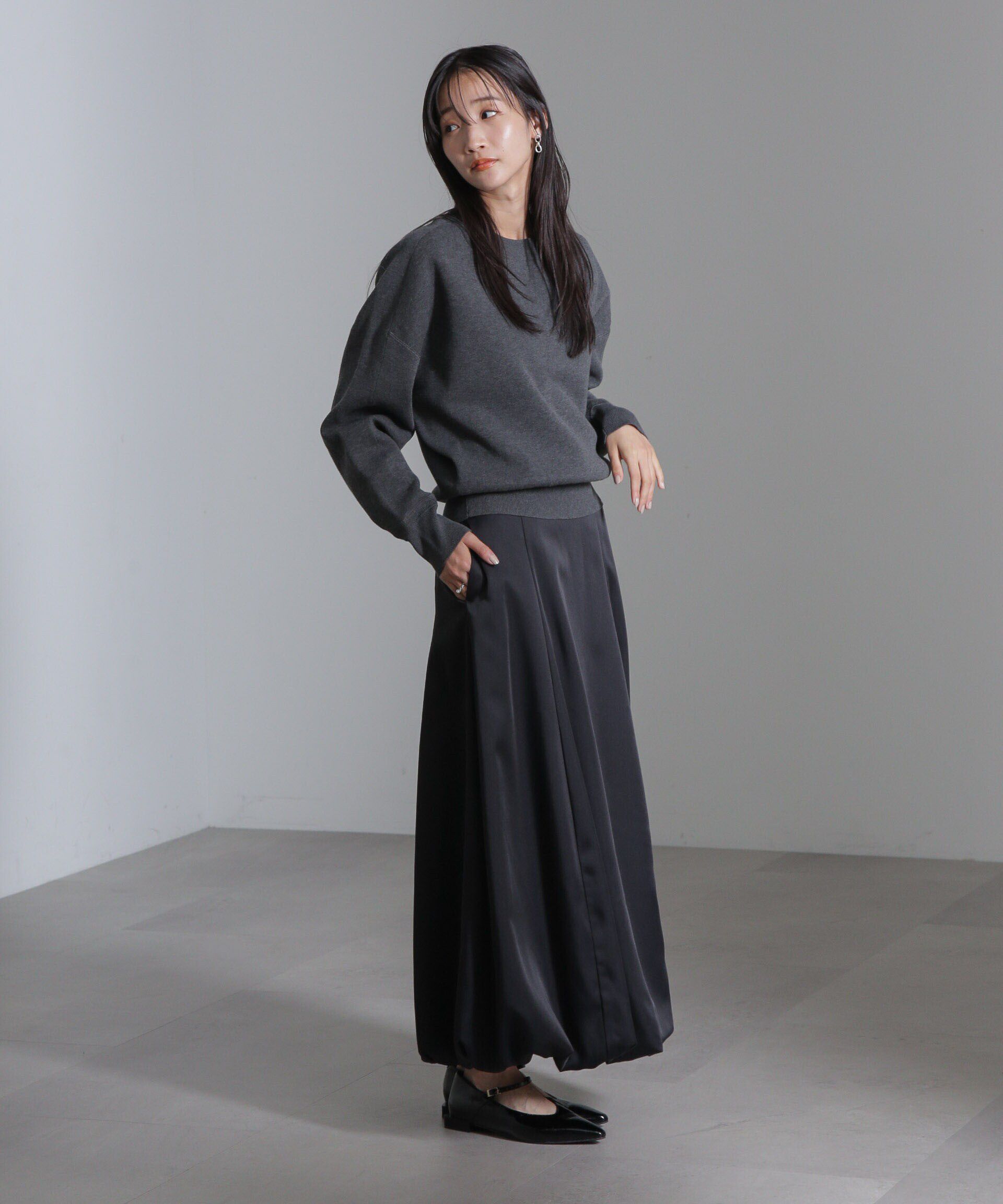 nano･universe「パネルラインバルーンスカート」|スカート|