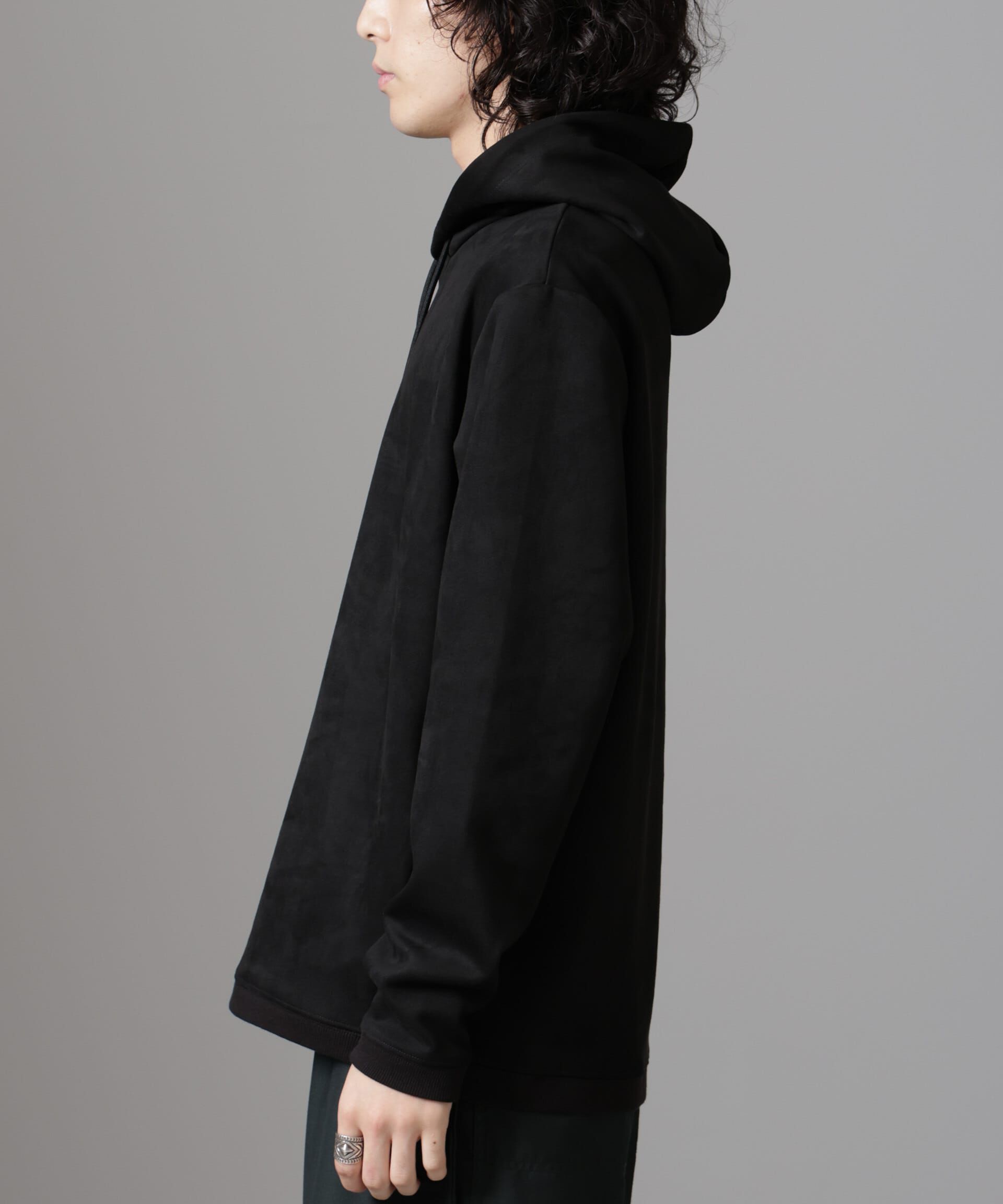 nano･universe「フェイクスエードフーディー 長袖」|Tシャツ・カットソー|