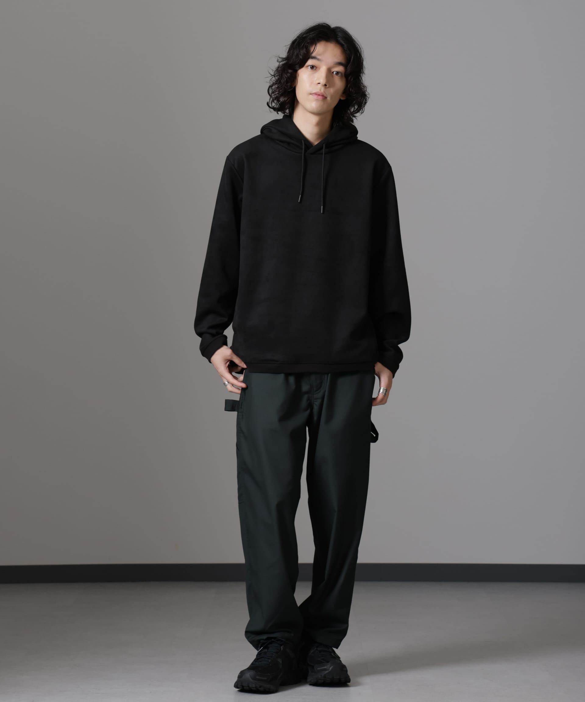 nano･universe「フェイクスエードフーディー 長袖」|Tシャツ・カットソー|