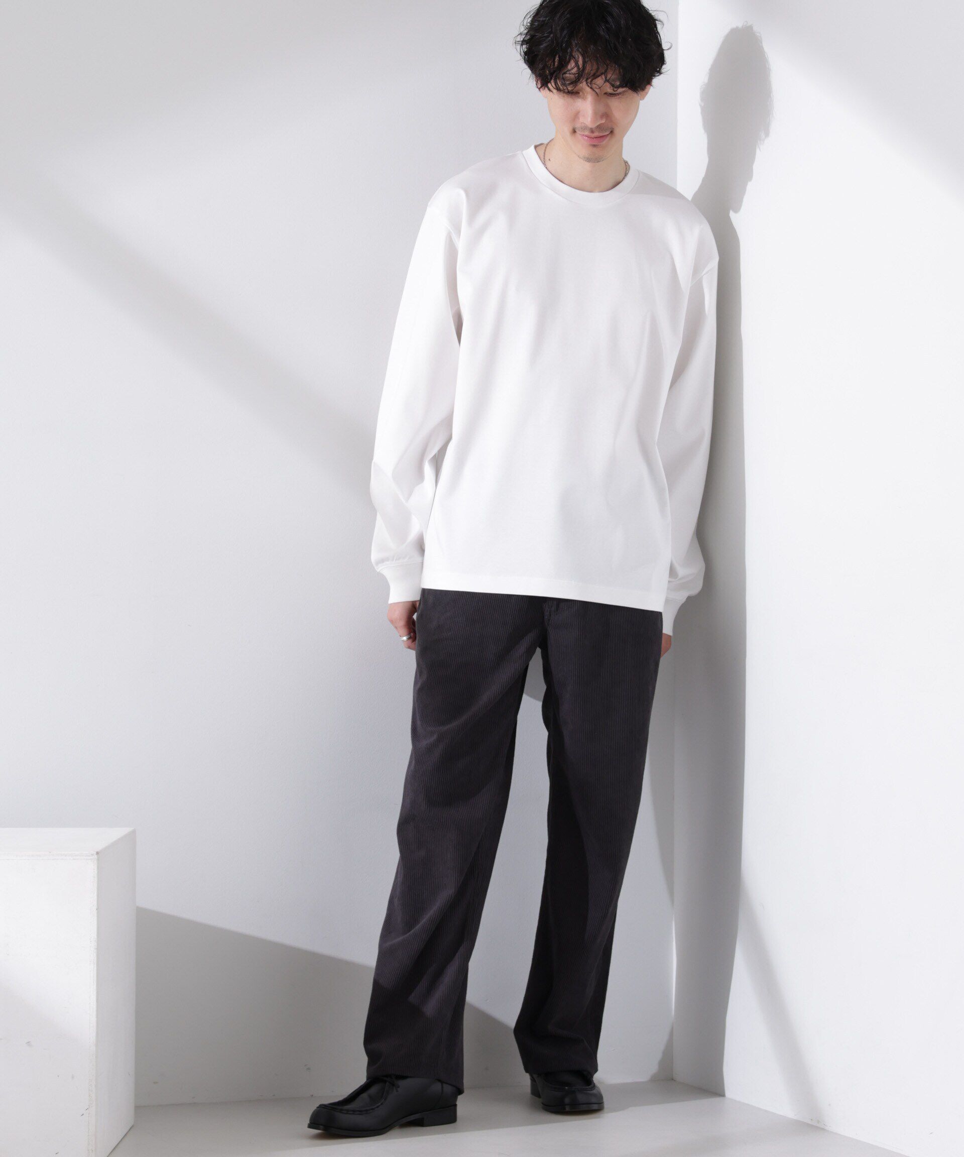 nano･universe「アンチスメル BIG クルーネックTシャツ 長袖」|Tシャツ・カットソー|