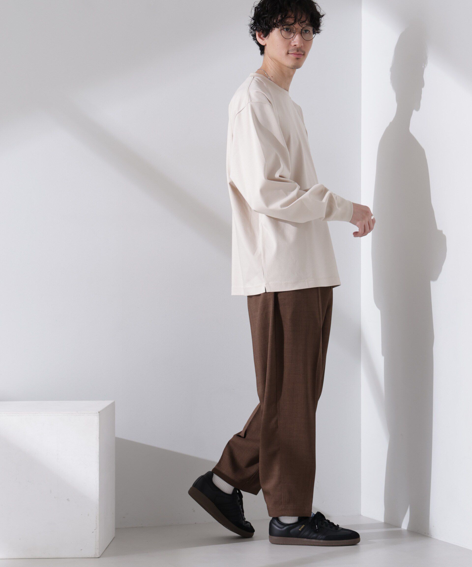 nano･universe「アンチスメル BIG クルーネックTシャツ 長袖」|Tシャツ・カットソー|