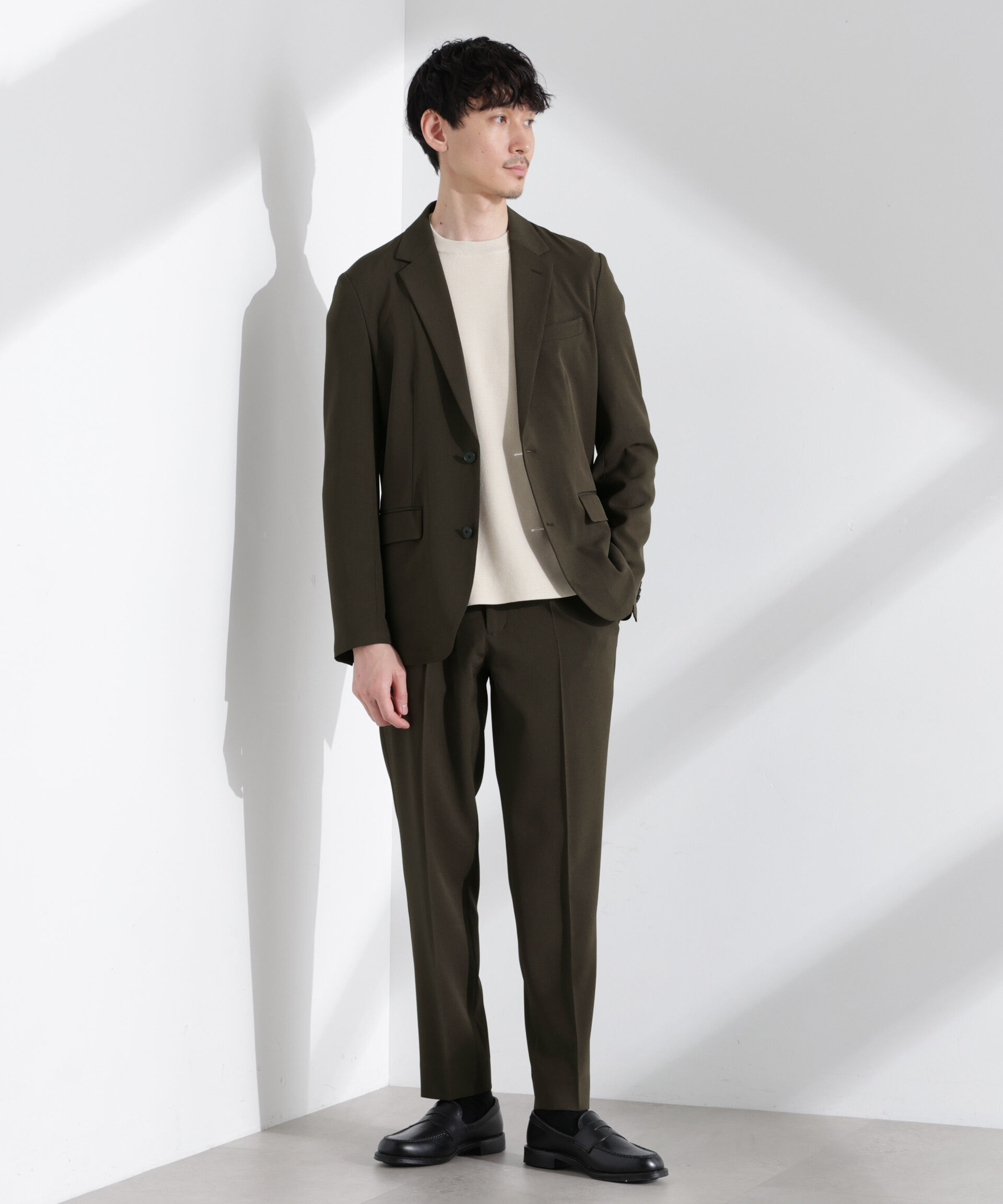 nano･universe「「Damerino」メランジドライツイル4WAYストレッチセットアップ」|スーツ|