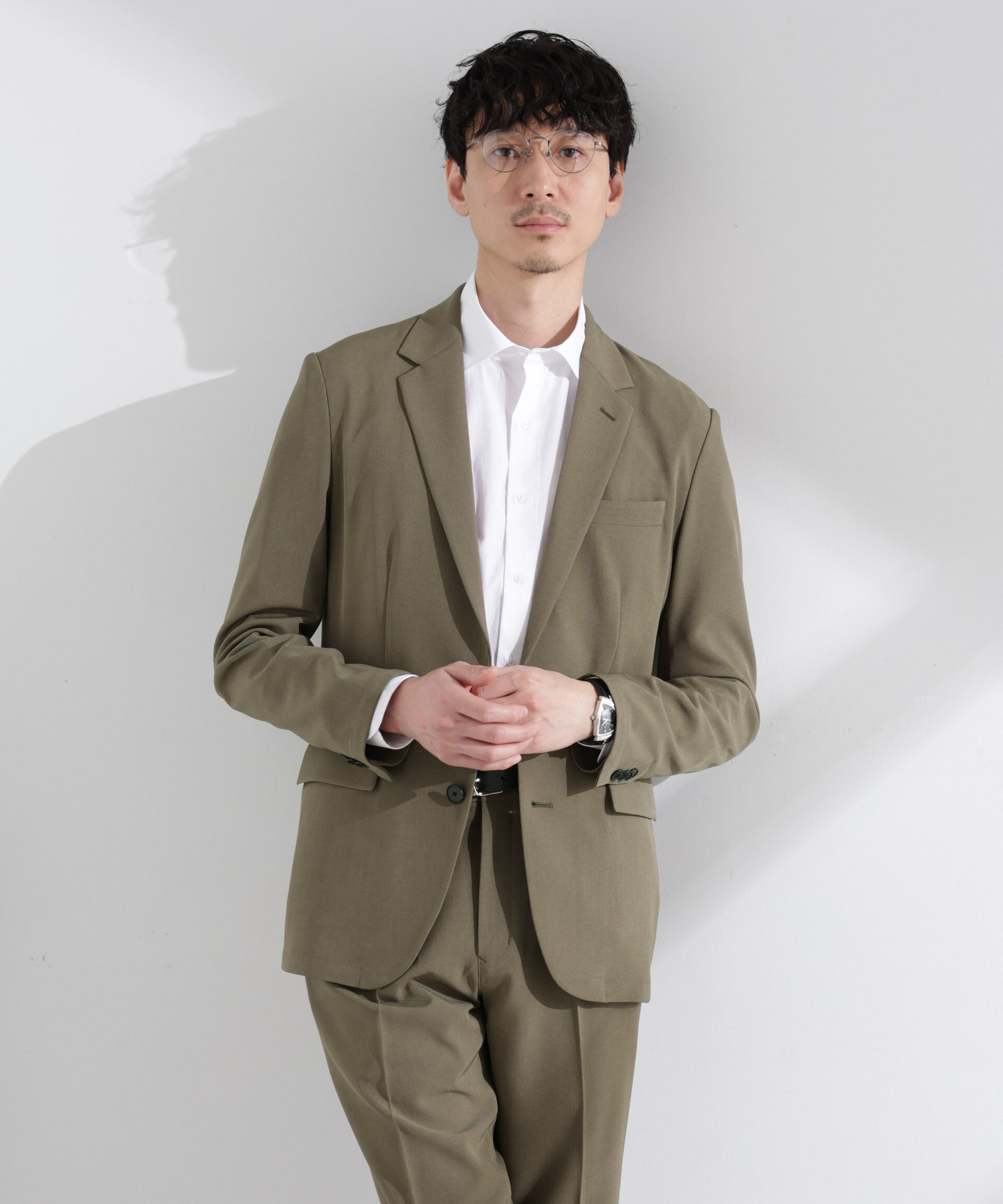 nano･universe「「Damerino」メランジドライツイル4WAYストレッチセットアップ」|スーツ|