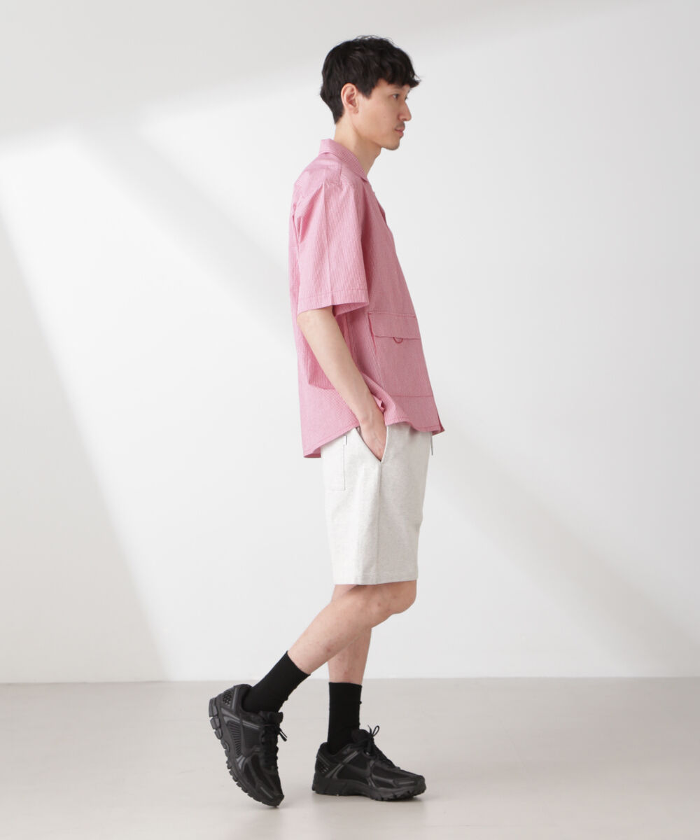 nano･universe「「NJ/CLUB」 マイクロギンガムチェックシャツ 半袖」|シャツ・ブラウス|