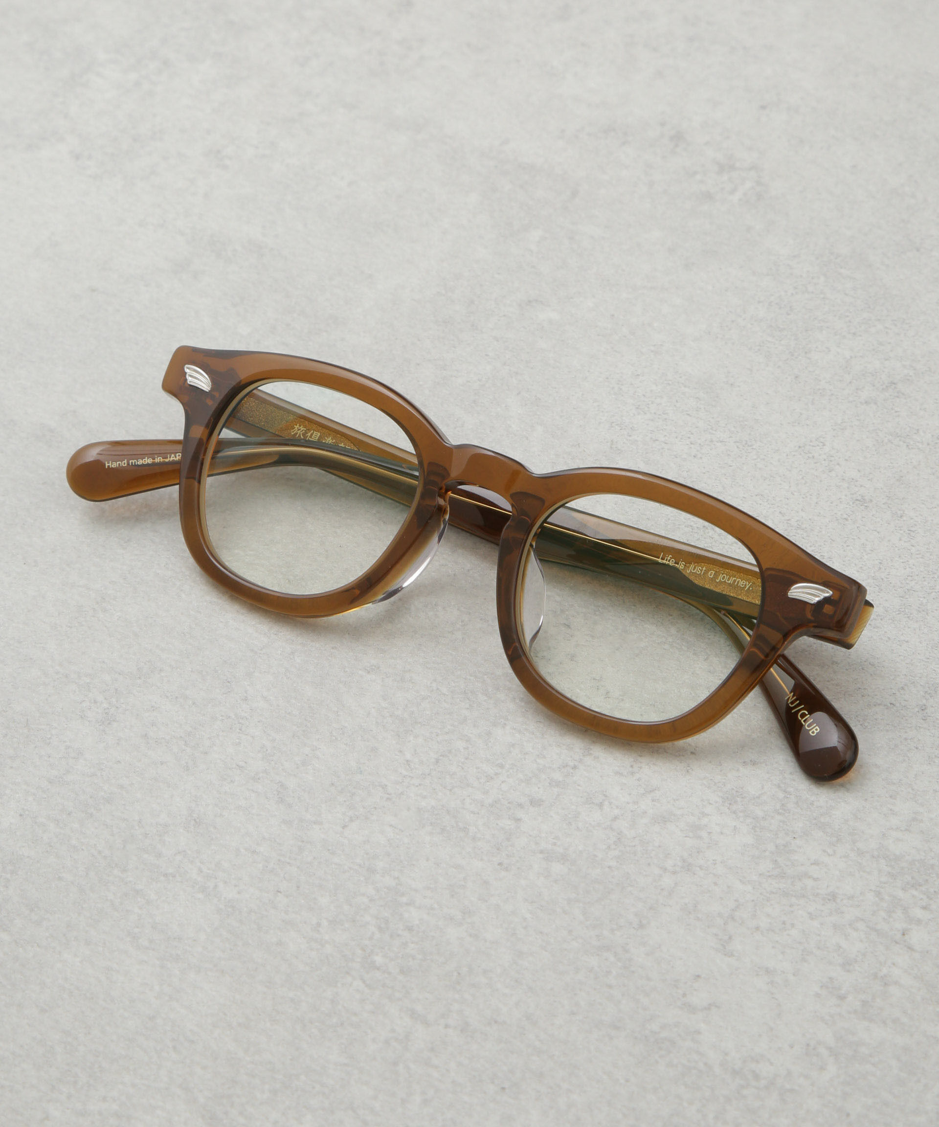 nano･universe「「NJ/CLUB」旅倶楽部 ボストンアイウエア(調光レンズ)」|メガネ|ブラウン