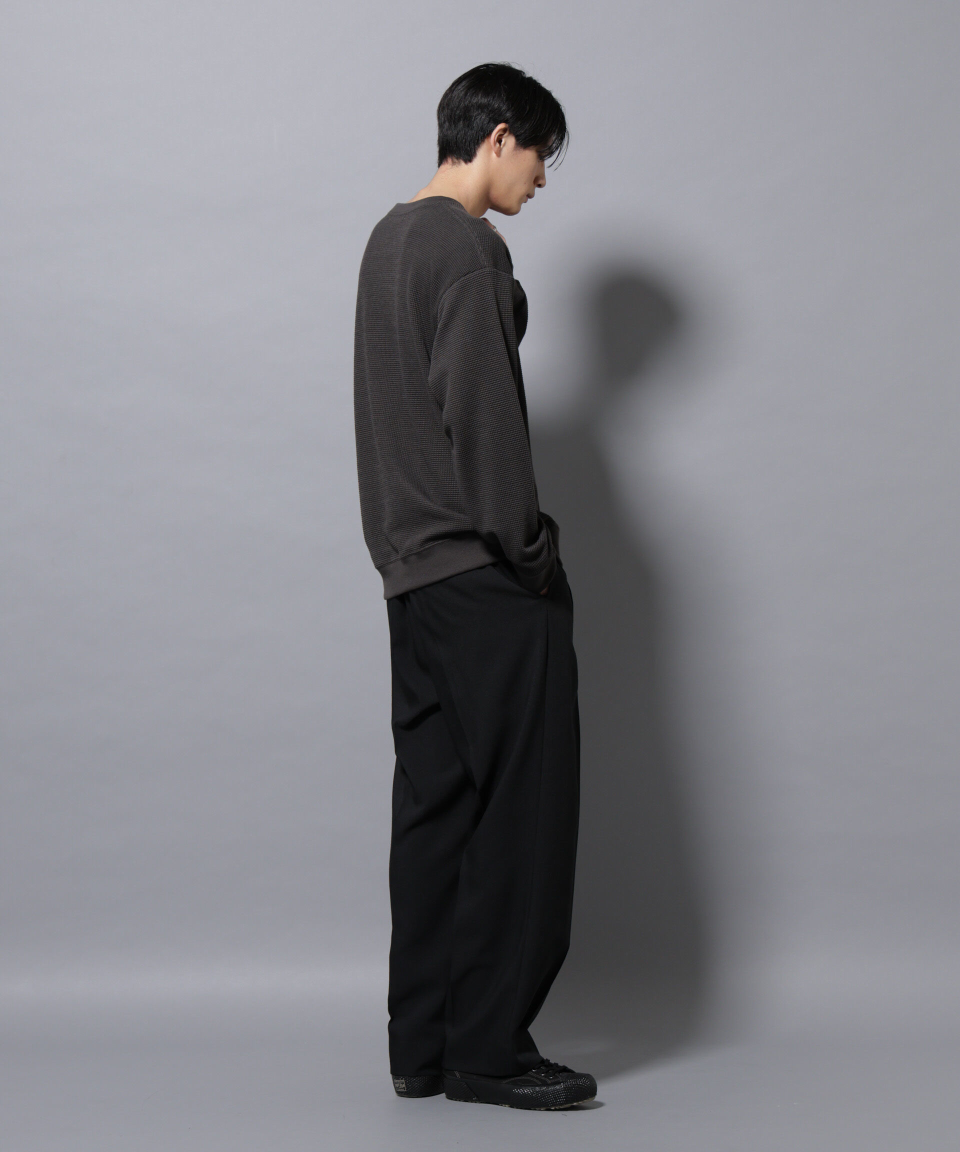 nano･universe「テックワッフルクルーネックＴシャツ」|Tシャツ・カットソー|