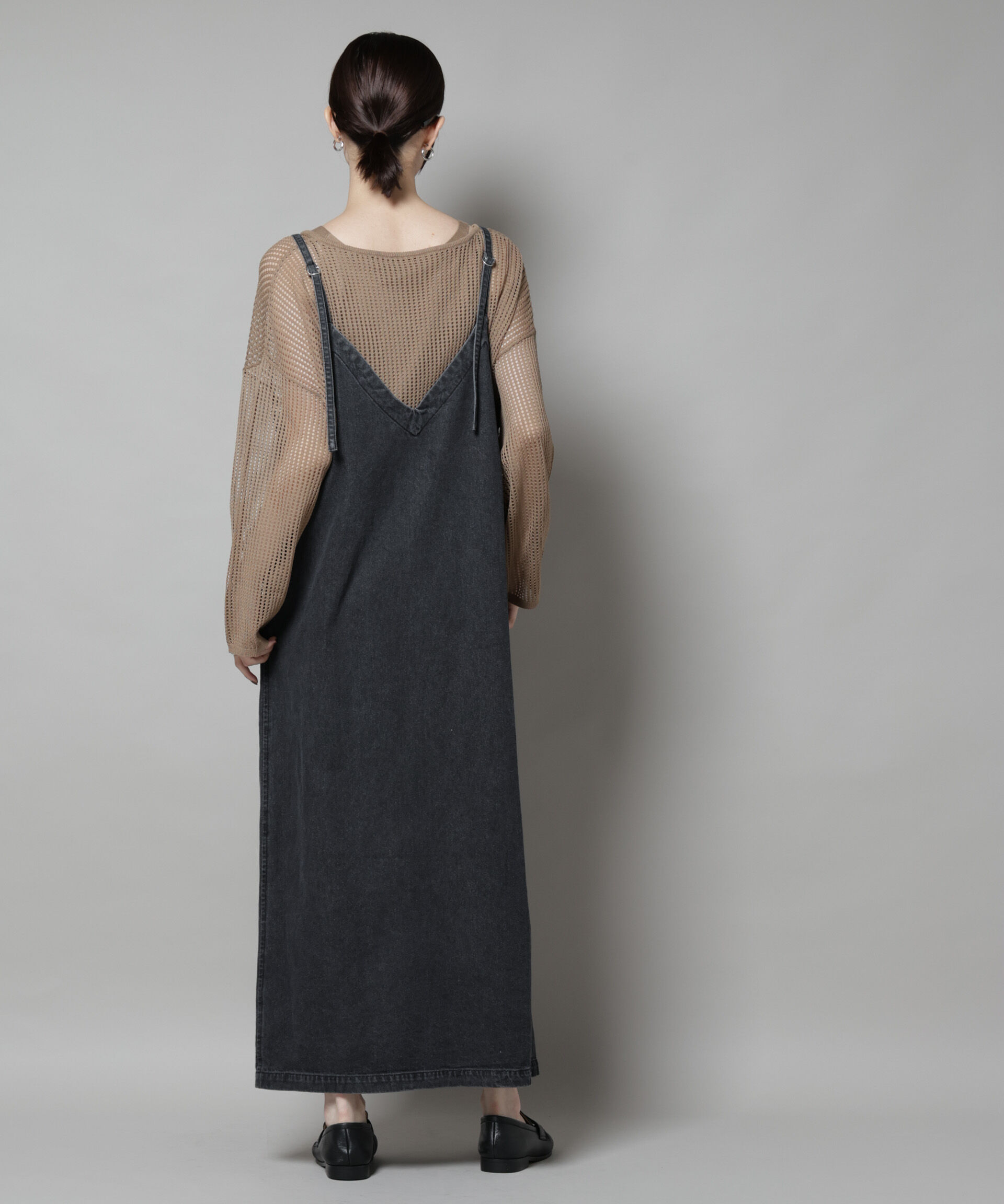 nano･universe「前後2wayデニムキャミソールワンピース」|ワンピース|